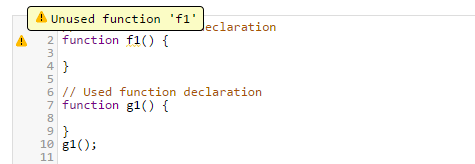 CodeMirror & Unused function